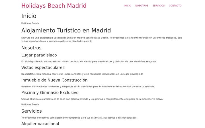 Screenshot of holidaysbeach.es