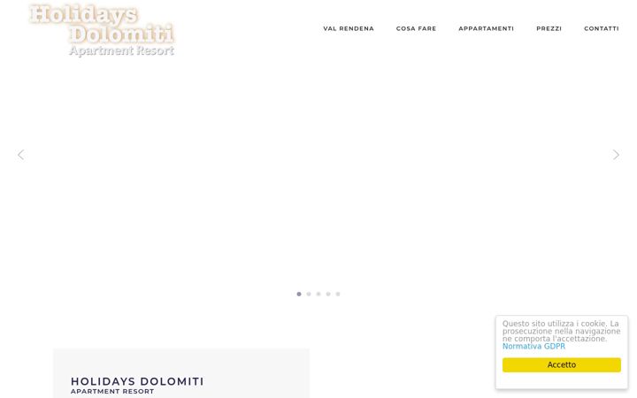 Screenshot of holidaysdolomiti.it