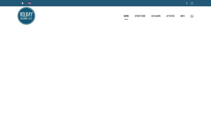 Screenshot of holidaysolutionslecce.it