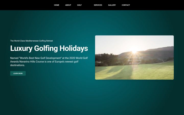 Screenshot of holidayyourgolf.com