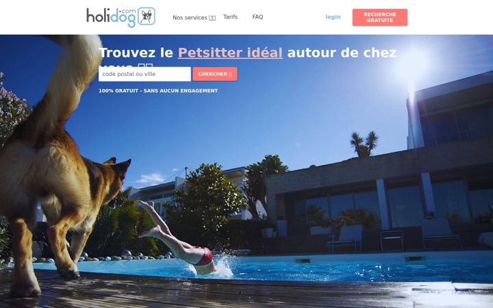Screenshot of holidog.com