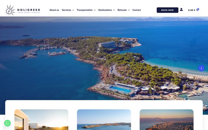 Screenshot of holigreek.com