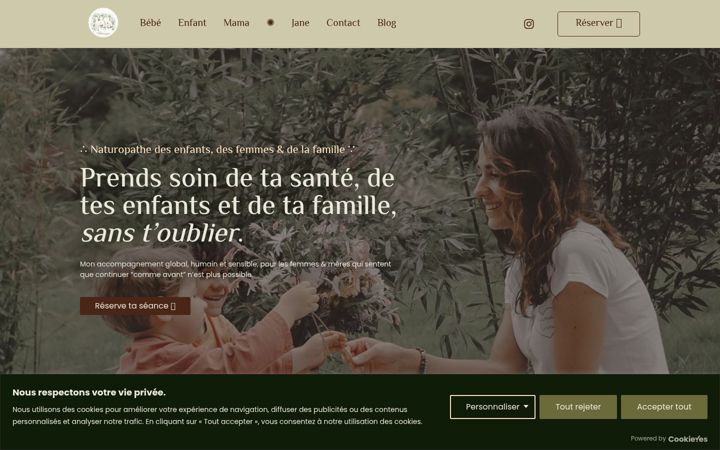 Screenshot of holimamagreen.com