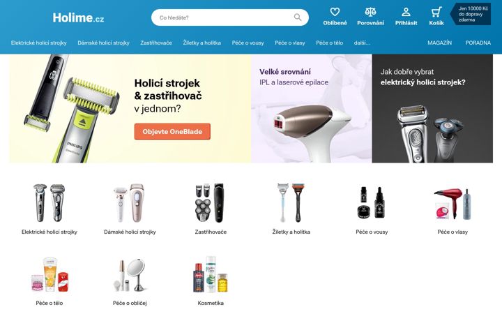 Screenshot of holime.cz