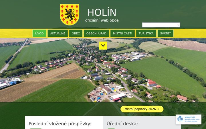Screenshot of holin.cz