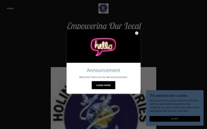Screenshot of holinessministriescoalition.org