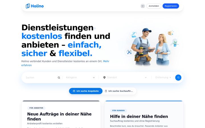 Screenshot of holino.de