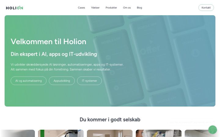 Screenshot of holion.dk