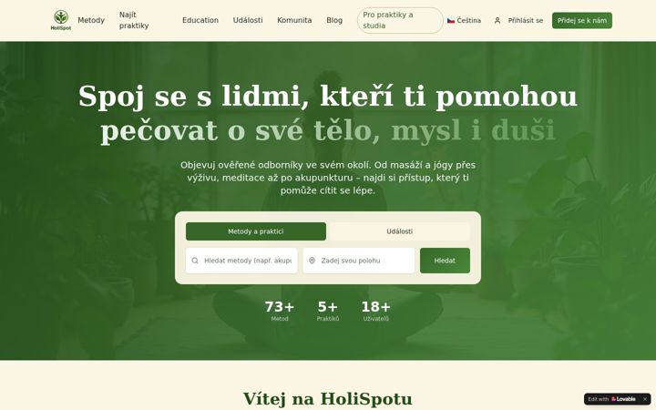 Екранна снимка на holispot.com