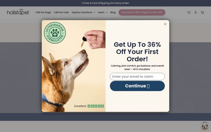 Screenshot of holistapet.com