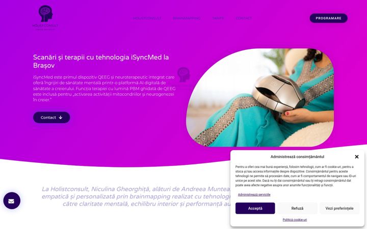 Screenshot of holistconsult.ro