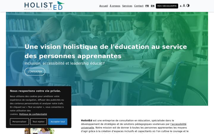 Screenshot of holisted.ca