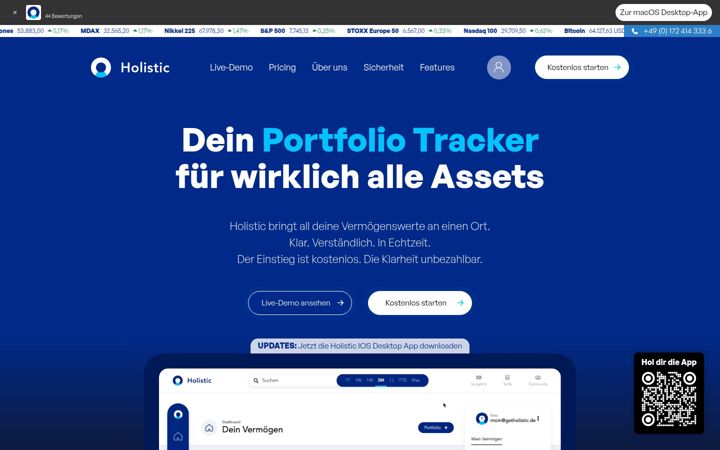 Screenshot of holistic.capital