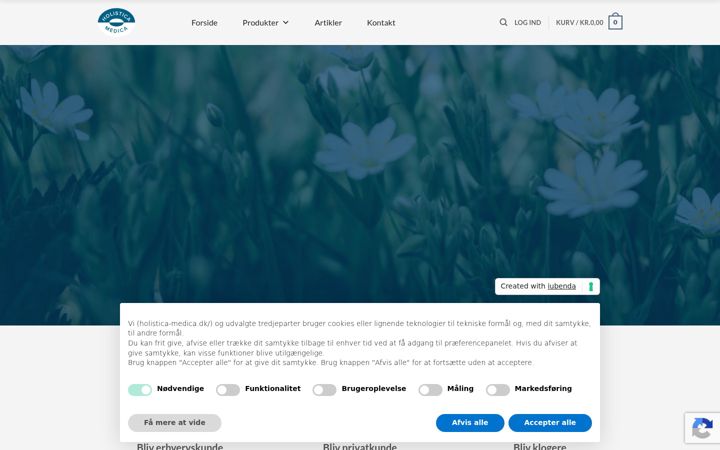 Screenshot of holistica-medica.dk