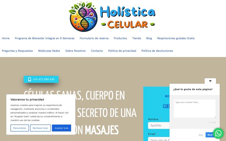 Screenshot of holisticacelular.es