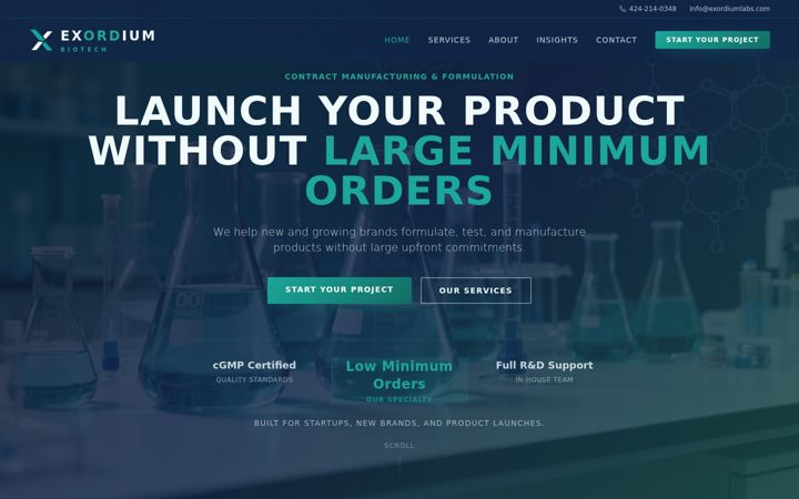 Екранна снимка на holisticbiotech.com