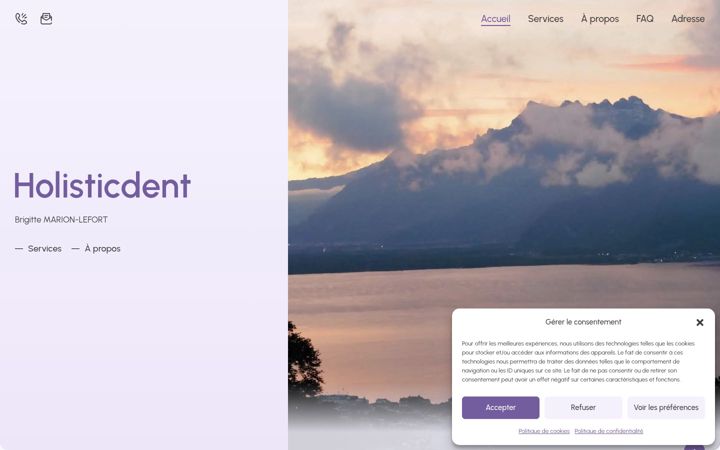 Screenshot of holisticdent.ch