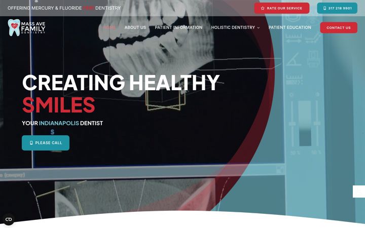 Screenshot ta' holisticdentistindianapolis.com