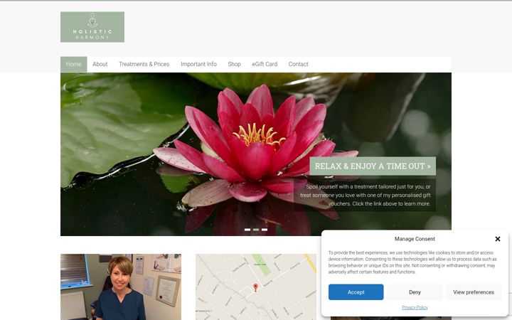 Screenshot of holisticharmony.info