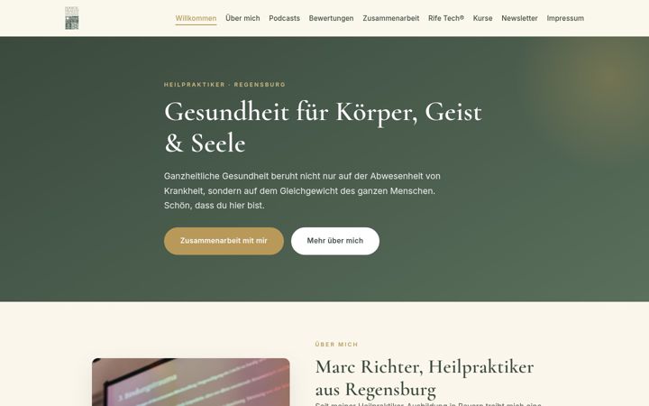Screenshot of holistichealthrichter.de