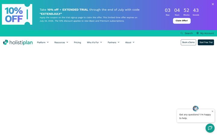 Screenshot of holistiplan.com
