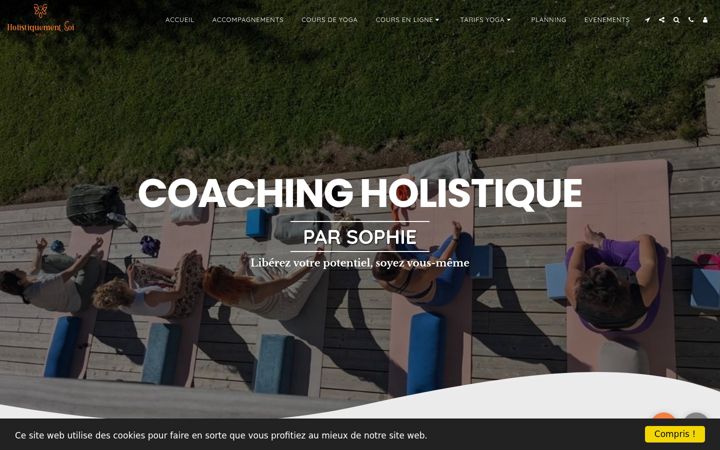 Screenshot of holistiquementsoi.fr