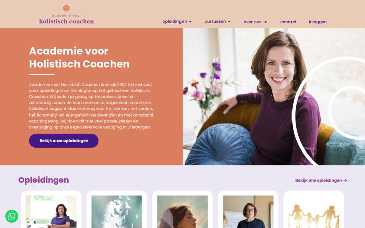Screenshot of holistischcoachen.nl