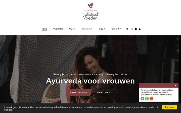 Screenshot of holistischvoeden.nl