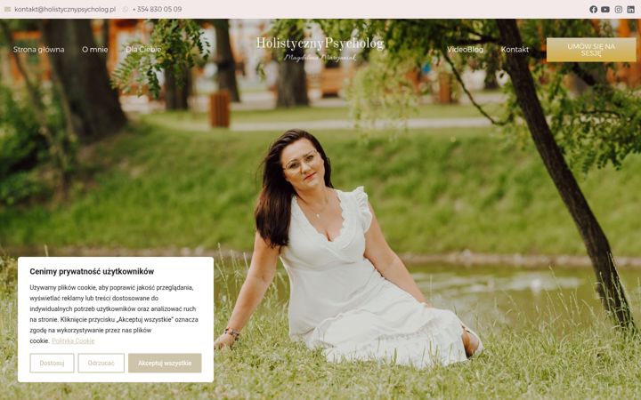 Screenshot of holistycznypsycholog.pl