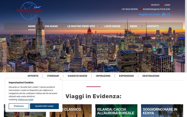 Screenshot of holitour.com