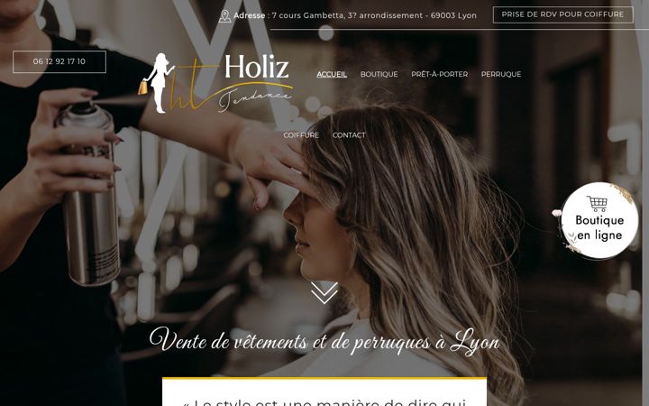 Screenshot of holiz-tendance.fr