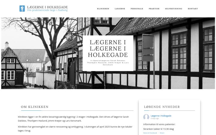 Screenshot of holkegade.dk