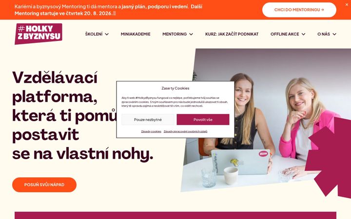 Screenshot of holkyzbyznysu.cz