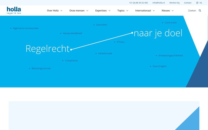 Screenshot of holla.nl