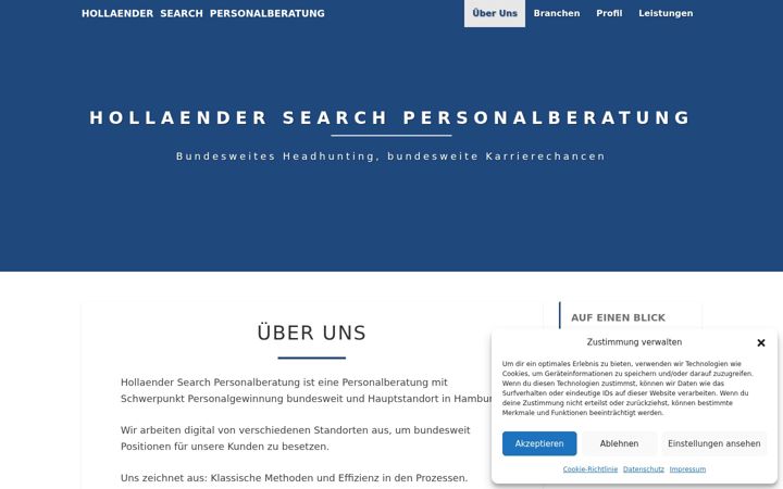 Screenshot of hollaender-search.de