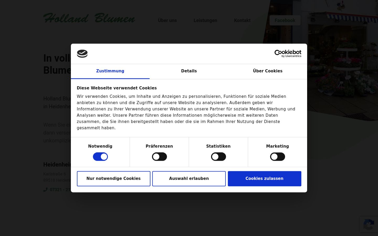 Snímka obrazovky banera súhlasu zobrazeného pred akoukoľvek interakciou