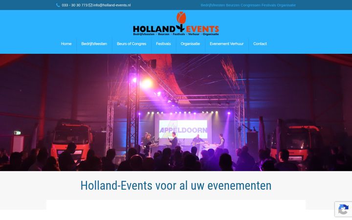 Screenshot of holland-events.nl