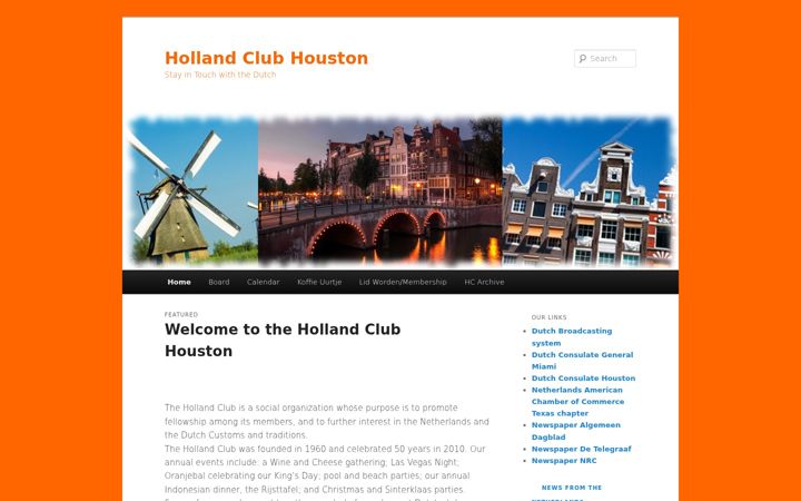 Screenshot of hollandclub.org