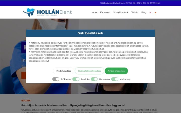 Screenshot of hollandent.eu
