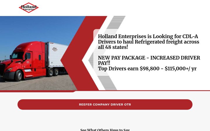 Screenshot of hollandentjobs.com