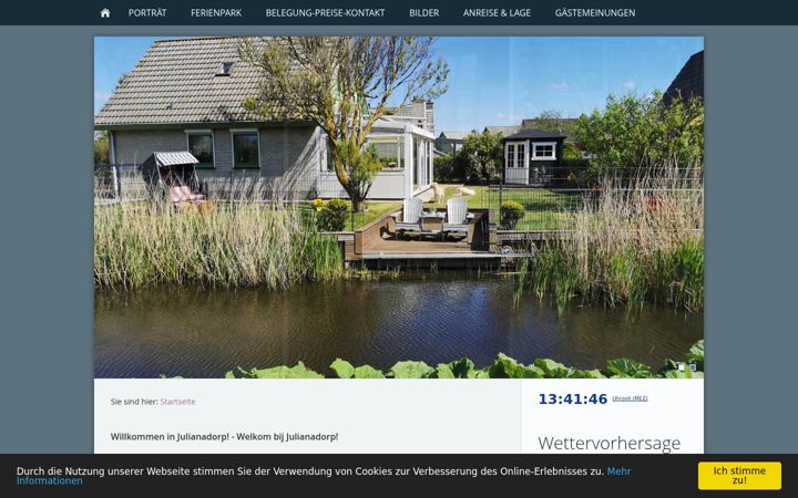 Screenshot of hollandferienhaus.eu
