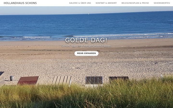 Screenshot of hollandhaus-schons.de