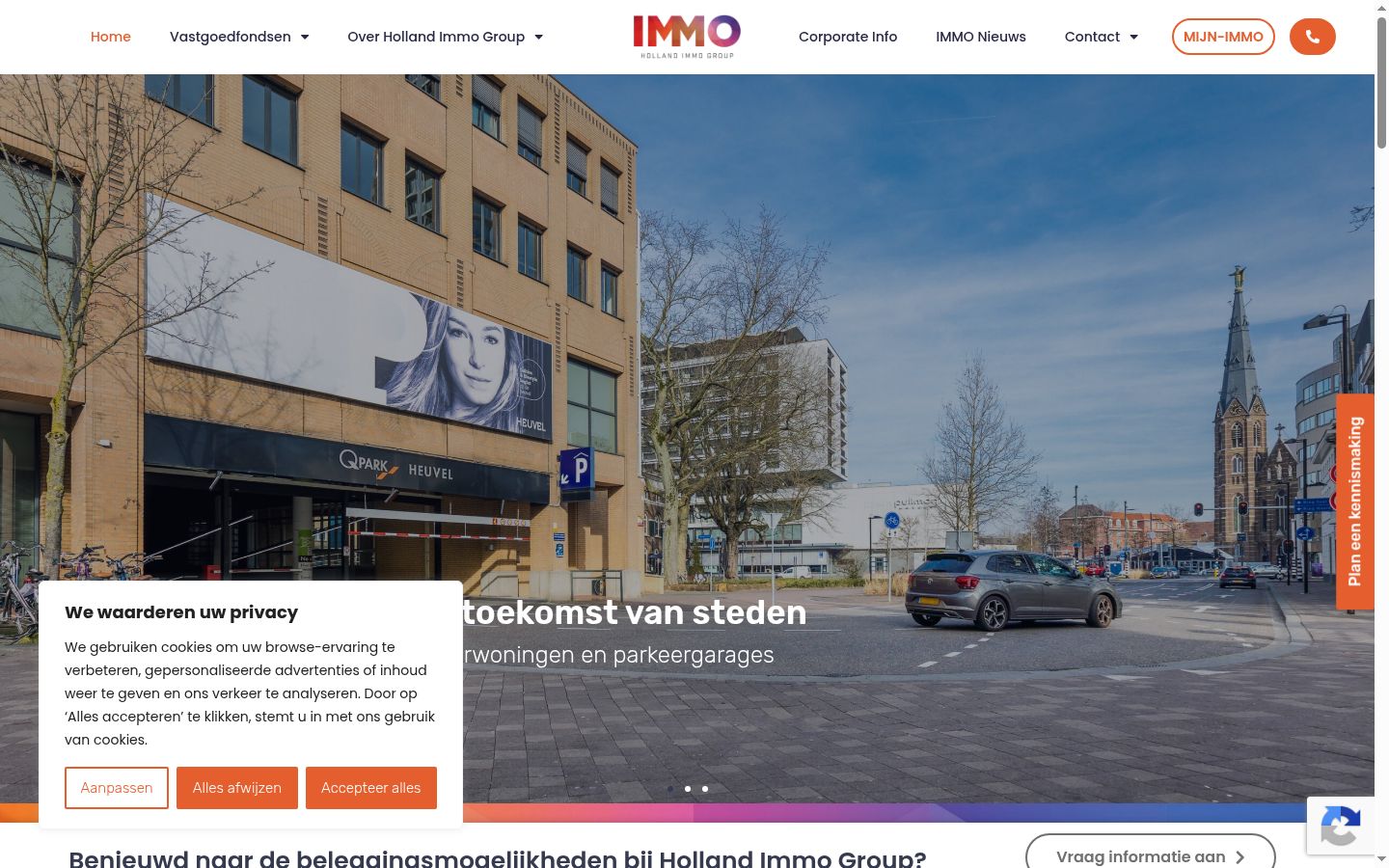 Skærmbillede af samtykkebanneret, som det blev vist før nogen interaktion