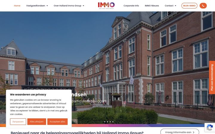 Screenshot of hollandimmogroup.nl