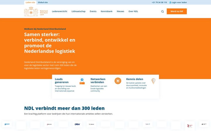 Screenshot of hollandinternationaldistributioncouncil.com