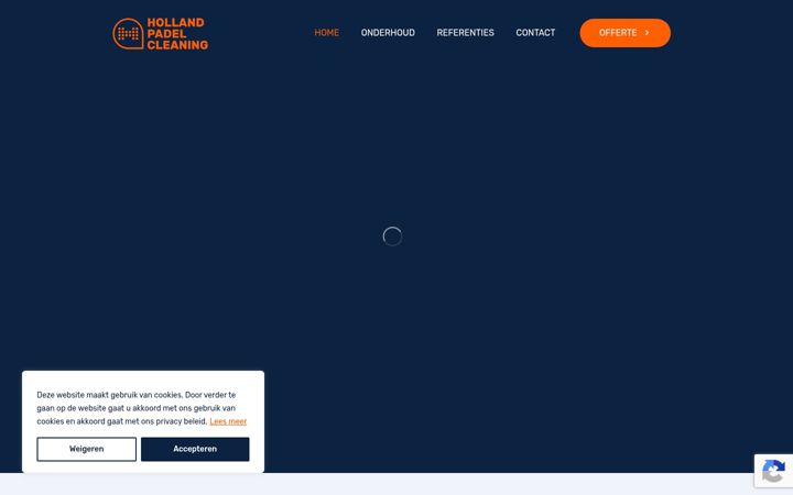 Screenshot of hollandpadelcleaning.nl
