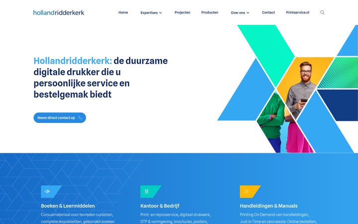 Screenshot of hollandridderkerk.nl