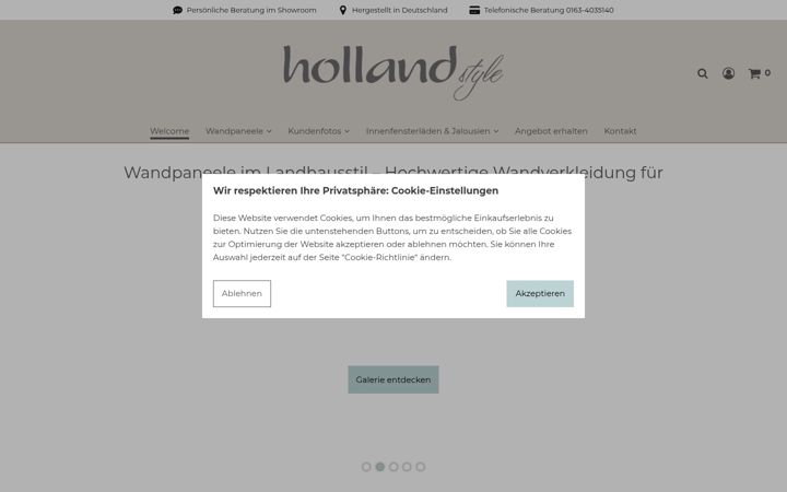 Screenshot of hollandstyle.de