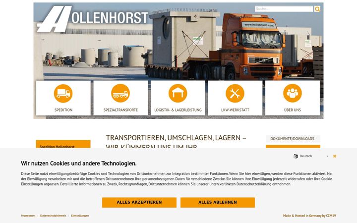 Screenshot of hollenhorst.com