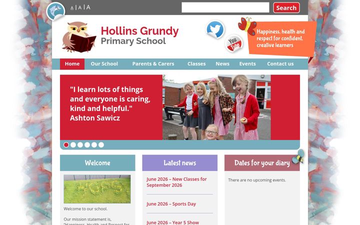 Screenshot of hollinsgrundy.com